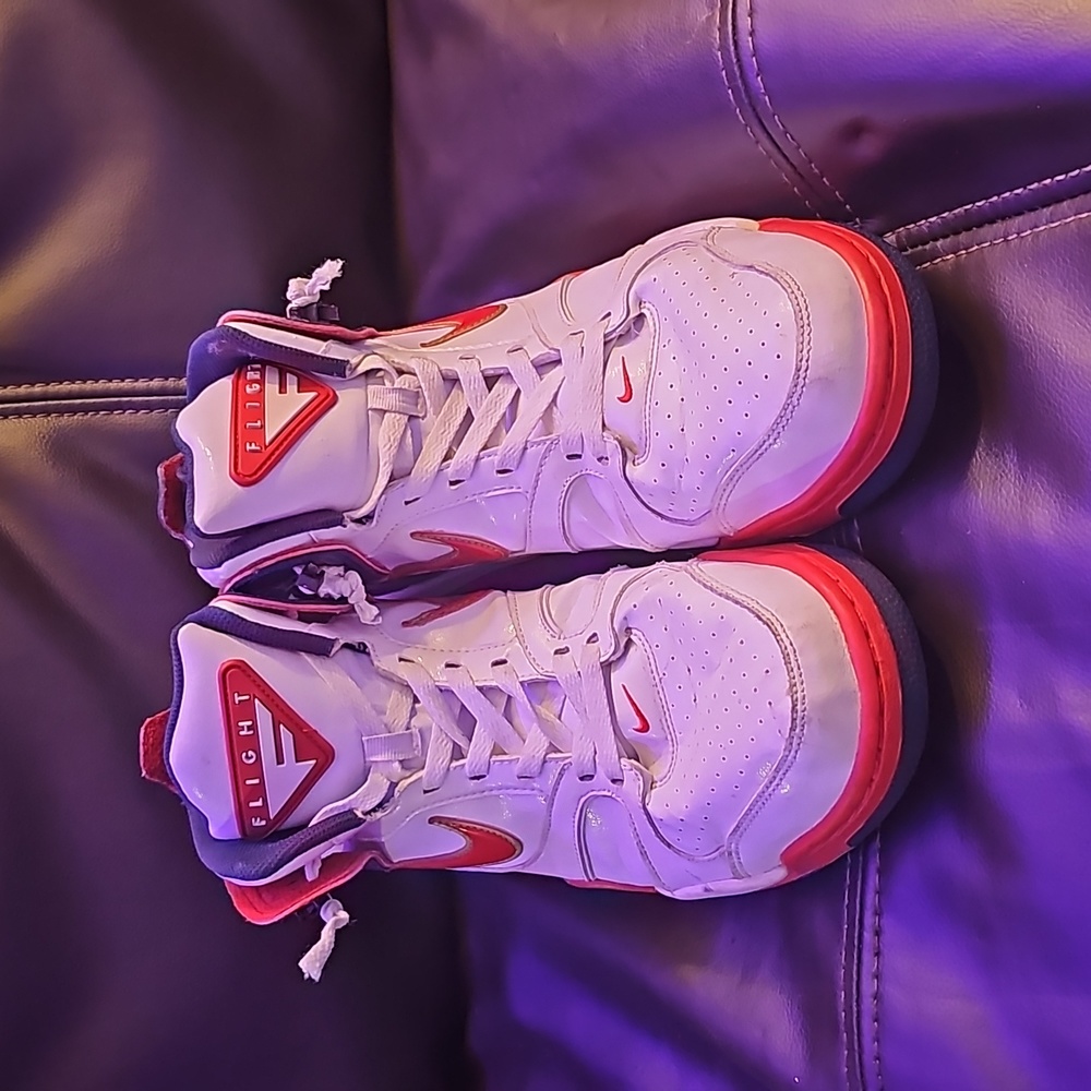 Men's Nike Air Flight Falcon Olympic Dream Team Red White and Blue Size 12